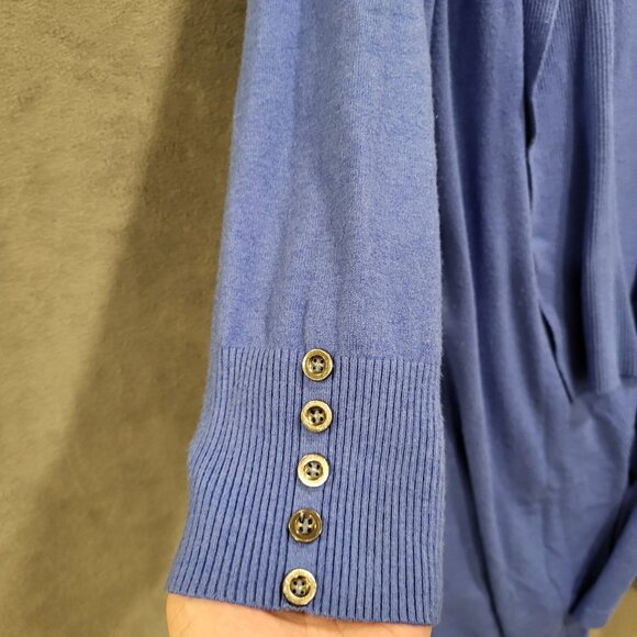 Essentials Milano Women's Wool Blend Open Front Cardigan Sweater Size XL - Picture 3 of 7